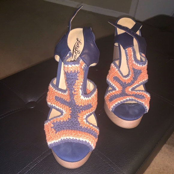 Lucky Brand Wedge Sandals - Picture 1 of 5